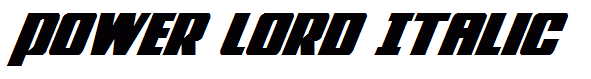 Power Lord Italic