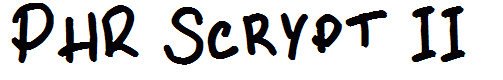 PHR Scrypt II