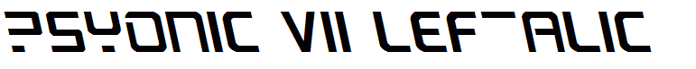 PsYonic VII Leftalic