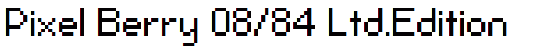 Pixel Berry 08/84 Ltd.Edition