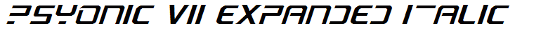 PsYonic VII Expanded Italic