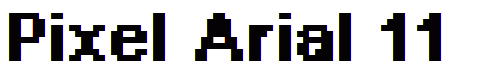 Pixel Arial 11