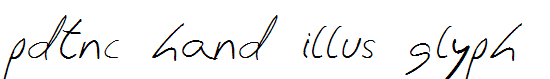 pdtnc hand illus glyph