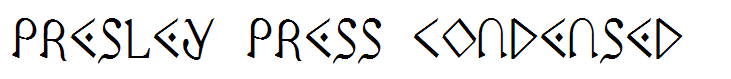 Presley Press Condensed