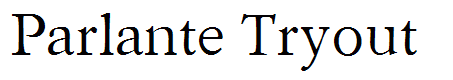 Parlante Tryout
