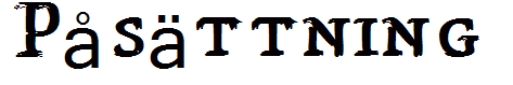 P?s?ttning