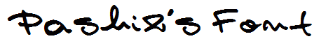 Pashiz′s Font