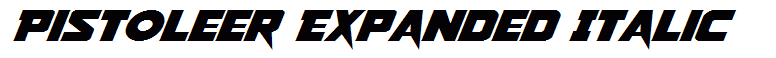 Pistoleer Expanded Italic