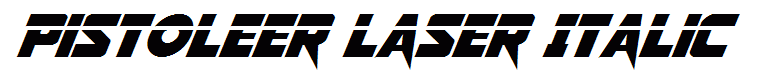 Pistoleer Laser Italic