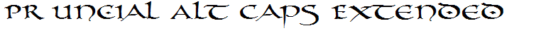 PR Uncial Alt Caps Extended