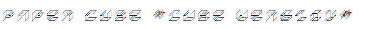 Paper Cube *cube version*