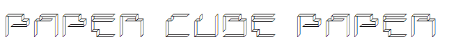 Paper Cube paper