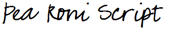 Pea Roni Script