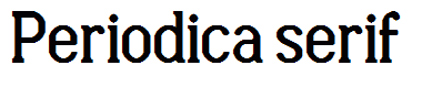 Periodica serif