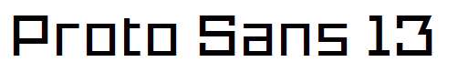 Proto Sans 13