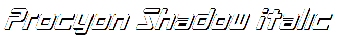 Procyon Shadow Italic