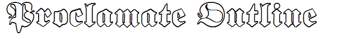 Proclamate Outline