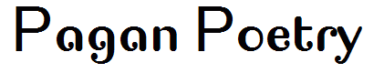 Pagan Poetry
