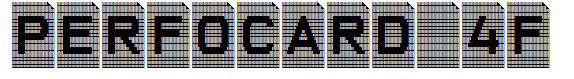 Perfocard 4F