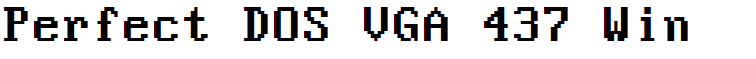 Perfect DOS VGA 437 Win