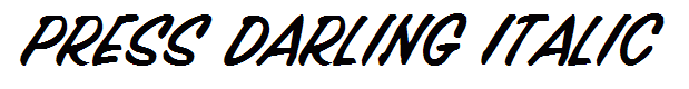 Press Darling Italic