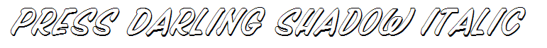 Press Darling Shadow Italic
