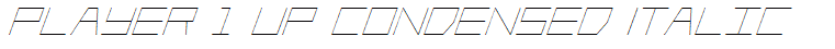 Player 1 Up Condensed Italic
