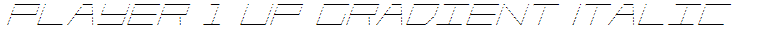 Player 1 Up Gradient Italic