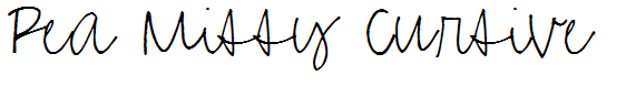 Pea Missy Cursive