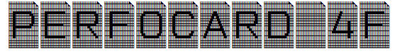 Perfocard 4F