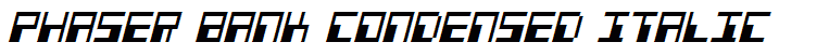 Phaser Bank Condensed Italic