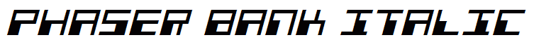 Phaser Bank Italic