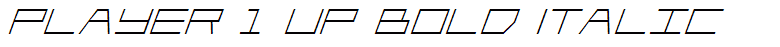 Player 1 Up Bold Italic
