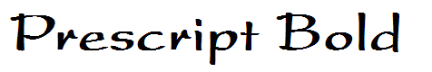 Prescript Bold