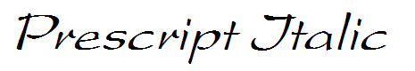 Prescript Italic
