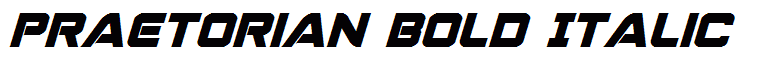 Praetorian Bold Italic