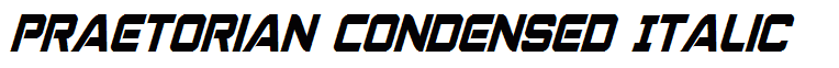 Praetorian Condensed Italic