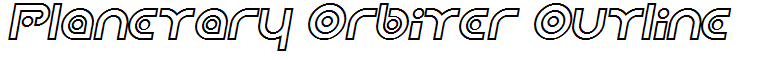 Planetary Orbiter Outline