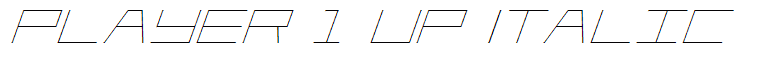 Player 1 Up Italic