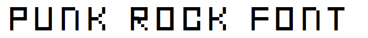 Punk Rock Font