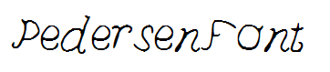 PedersenFont