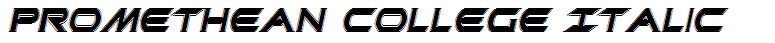 Promethean College Italic