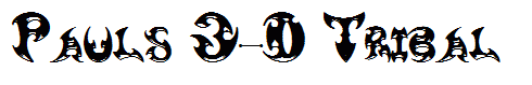Pauls 3-D Tribal
