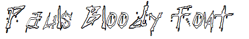 Pauls Bloody Font