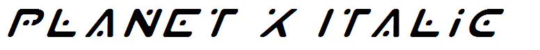 Planet X Italic