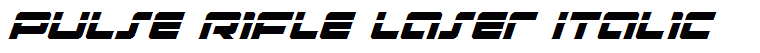 Pulse Rifle Laser Italic