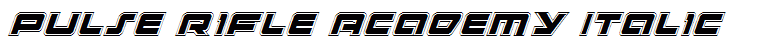 Pulse Rifle Academy Italic