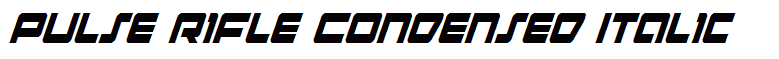 Pulse Rifle Condensed Italic