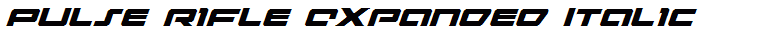 Pulse Rifle Expanded Italic