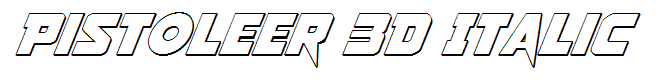 Pistoleer 3D Italic